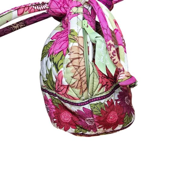 Vera Bradley Hello Dahlia zcinch Purse Top Handles Matching Makeup Bag - Picture 4 of 9